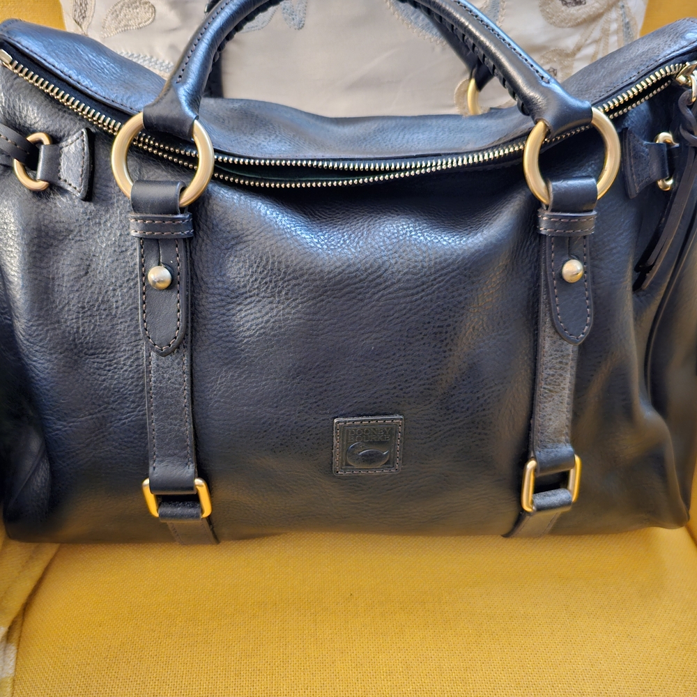 Dooney & Bourke Vintage Florentine Leather Satchel. EUC.